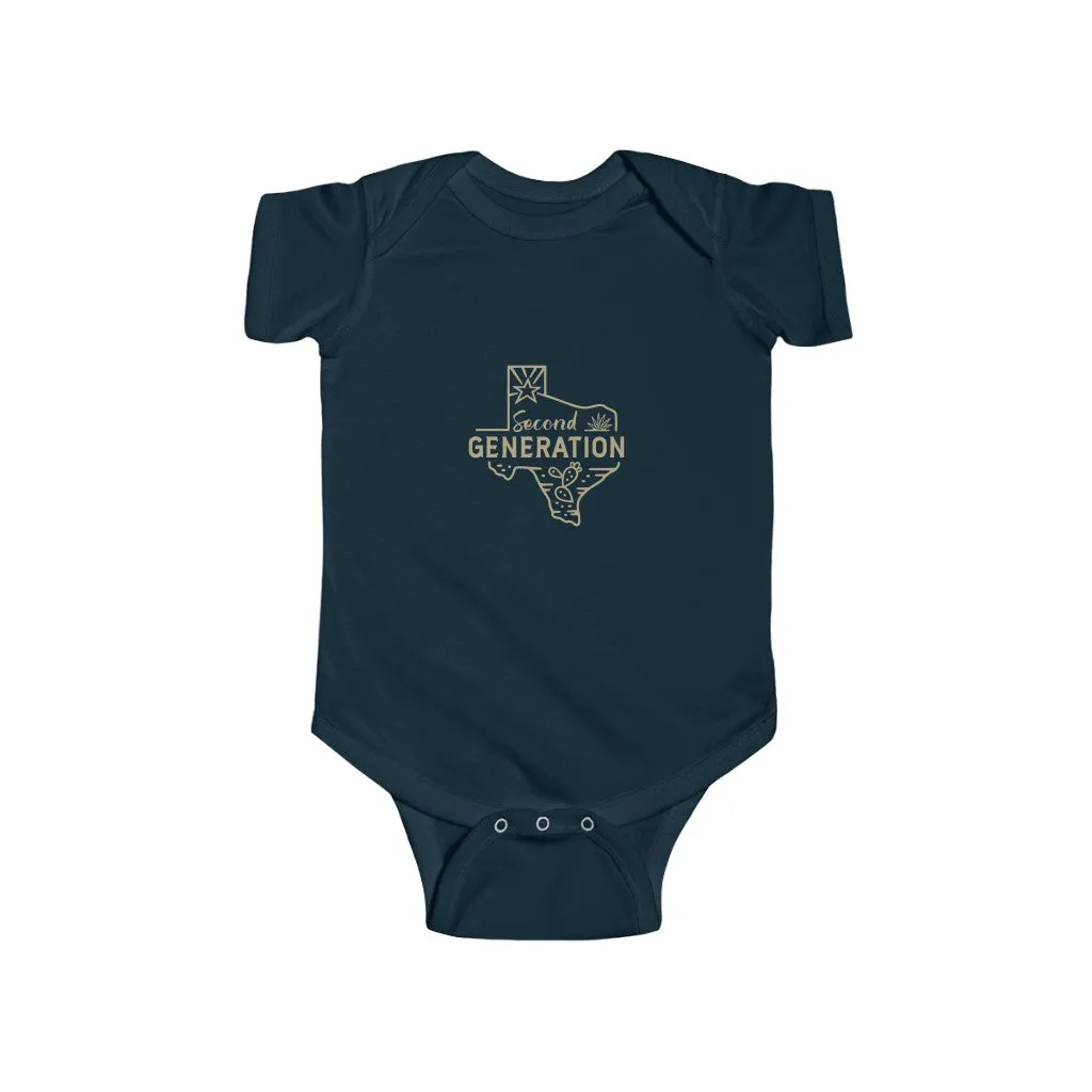 2nd Generation Texan Infant Bodysuit (Putty on 8 color choices)