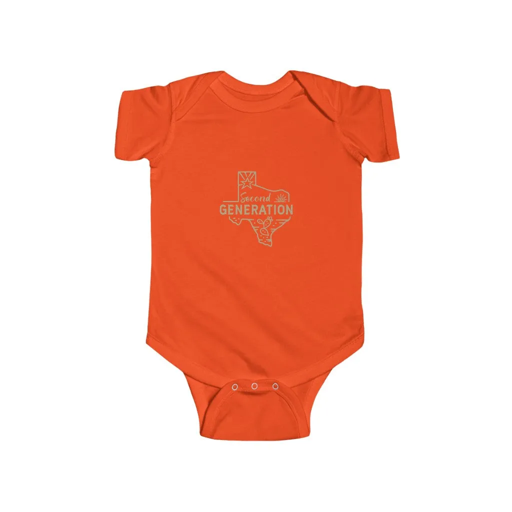 2nd Generation Texan Infant Bodysuit (Putty on 8 color choices)
