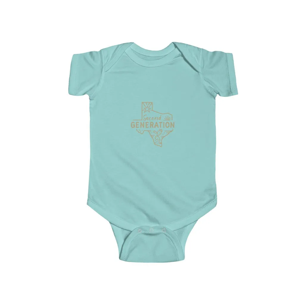 2nd Generation Texan Infant Bodysuit (Putty on 8 color choices)