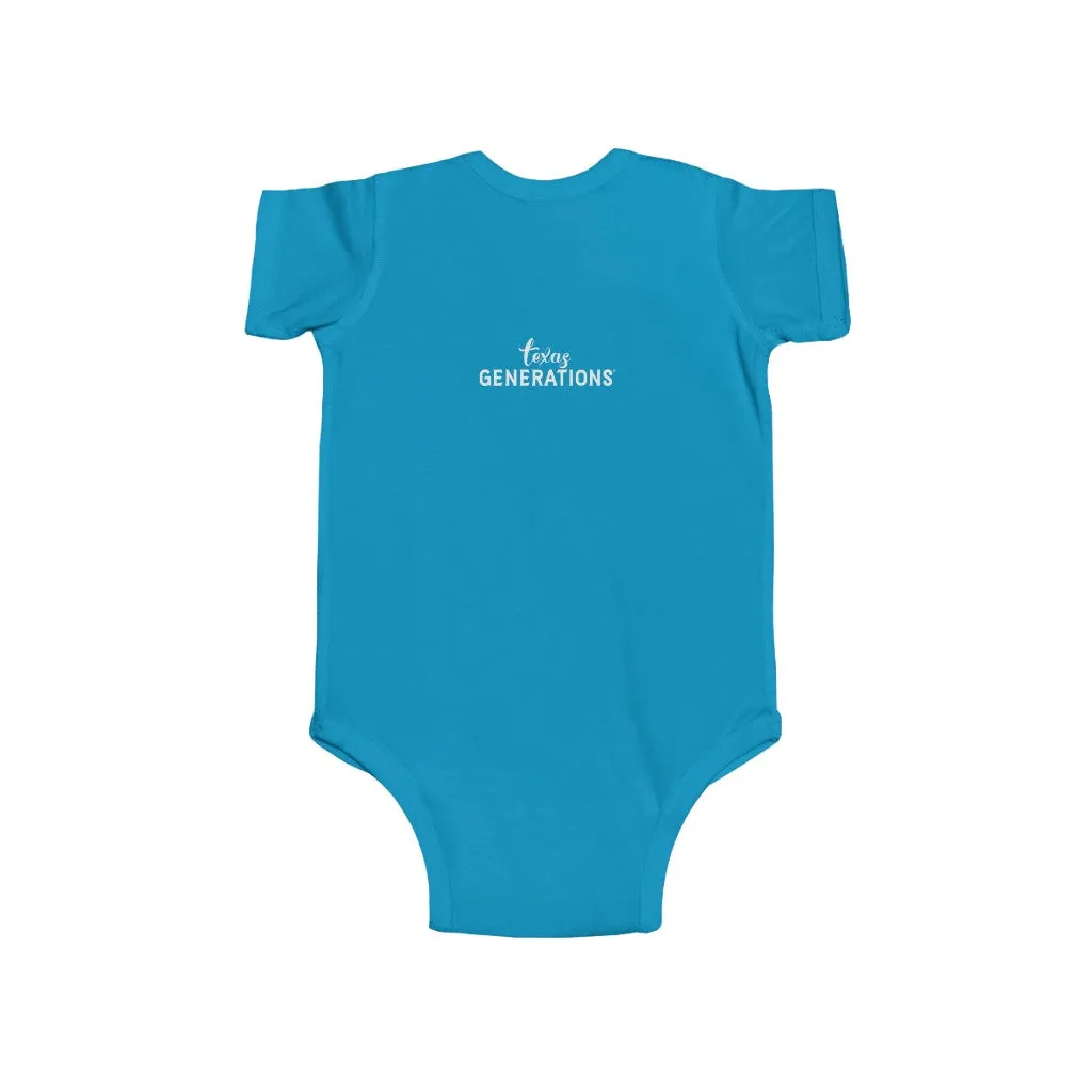 2nd Generation Texan Infant Bodysuit (Putty on 8 color choices)