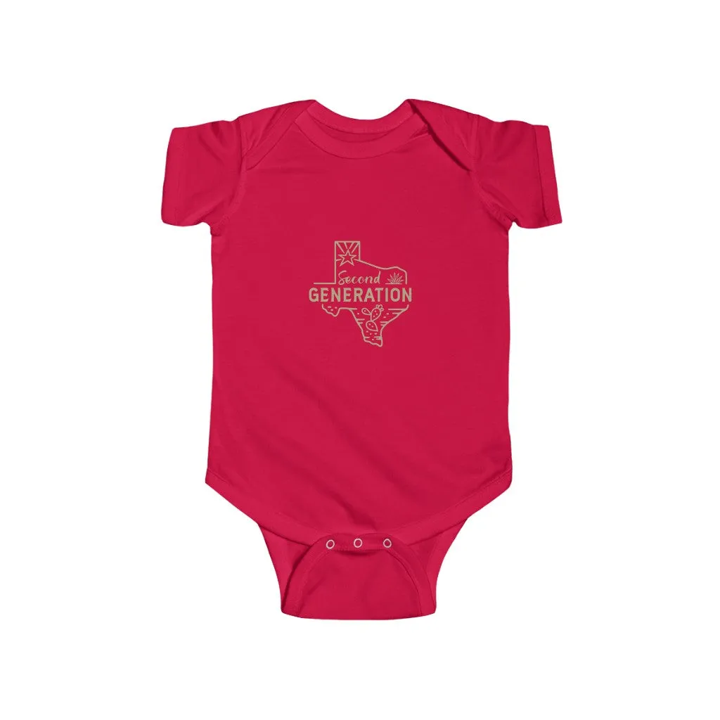 2nd Generation Texan Infant Bodysuit (Putty on 8 color choices)