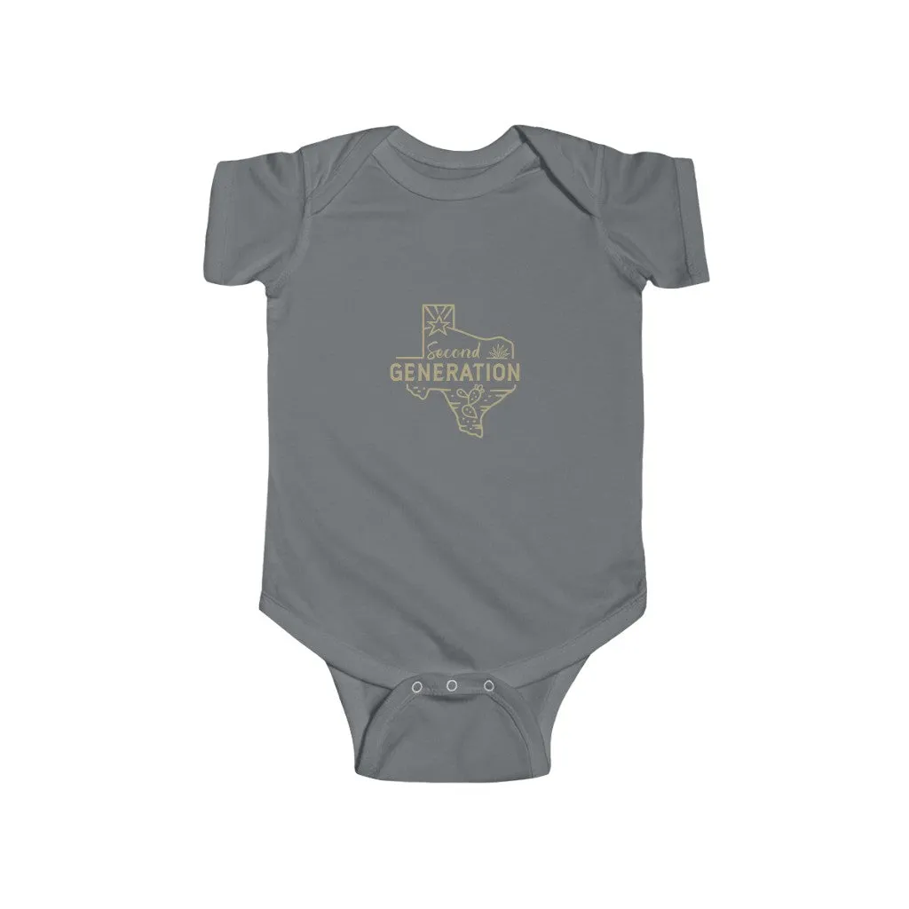 2nd Generation Texan Infant Bodysuit (Putty on 8 color choices)