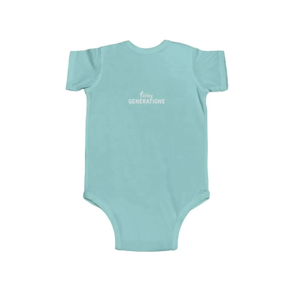 2nd Generation Texan Infant Bodysuit (Putty on 8 color choices)