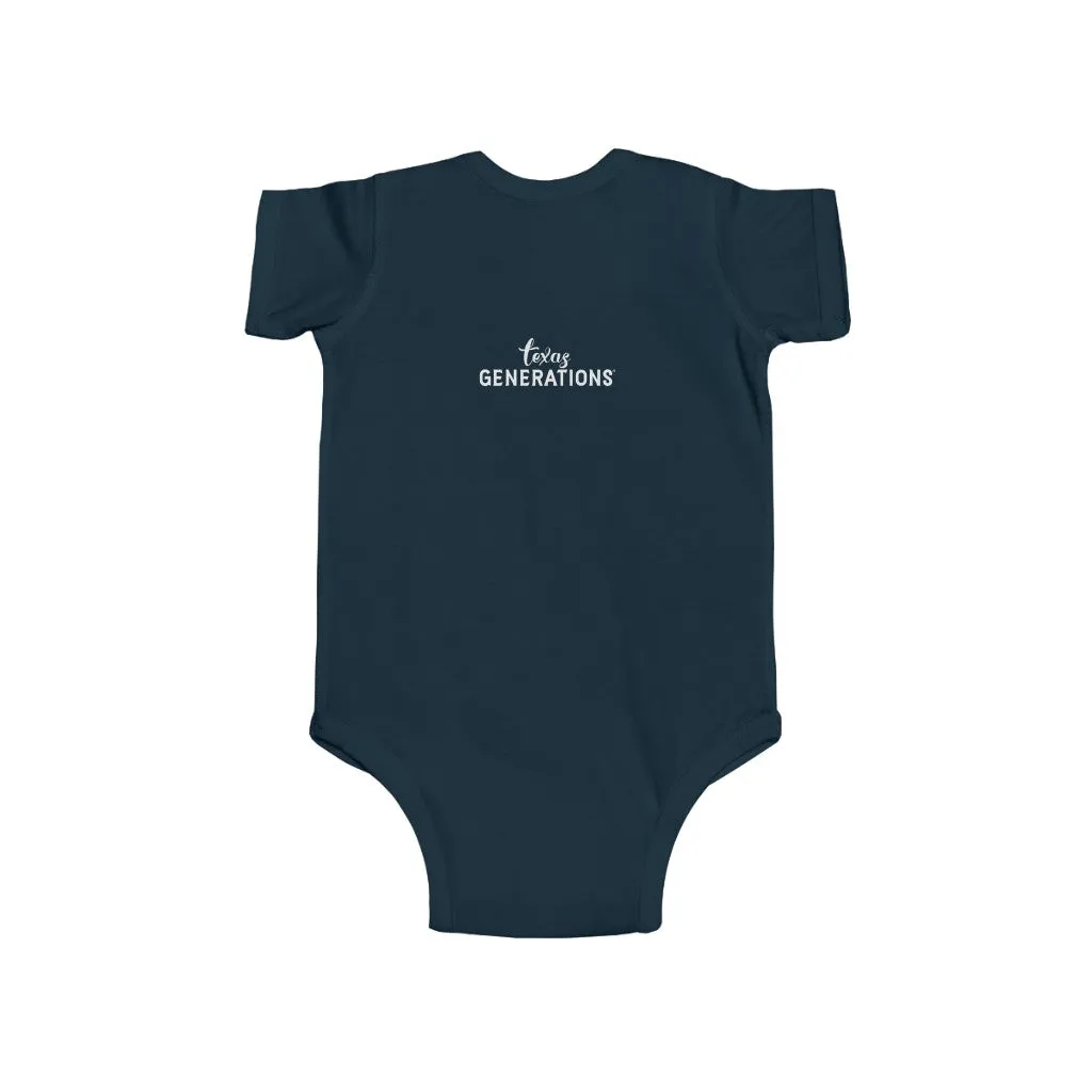2nd Generation Texan Infant Bodysuit (Putty on 8 color choices)