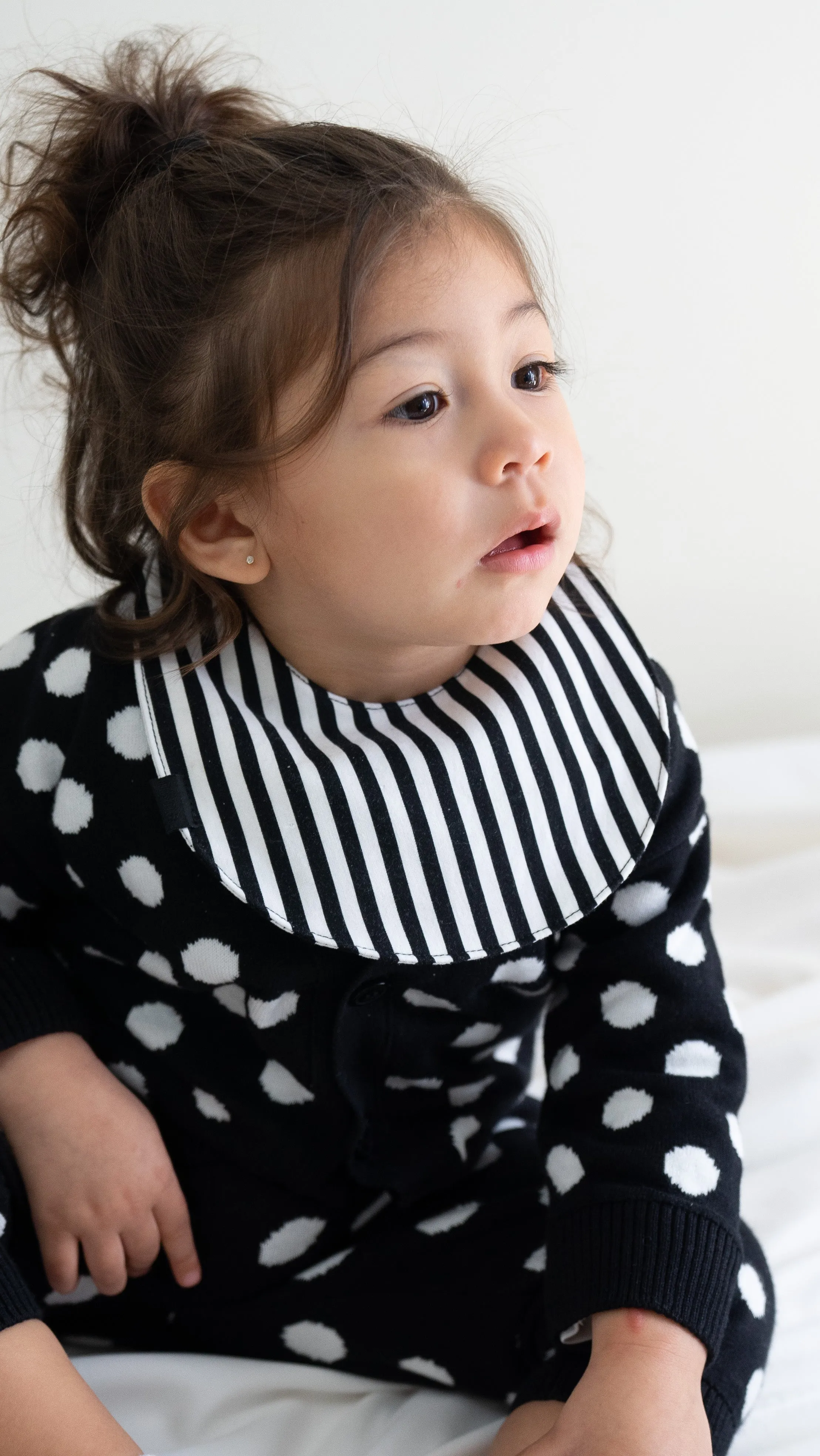 3-Layer Circle Bib Sample in Stripes (Last Item)