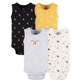 4-Pack Baby Boys Backyard BBQ Sleeveless Onesies® Bodysuits