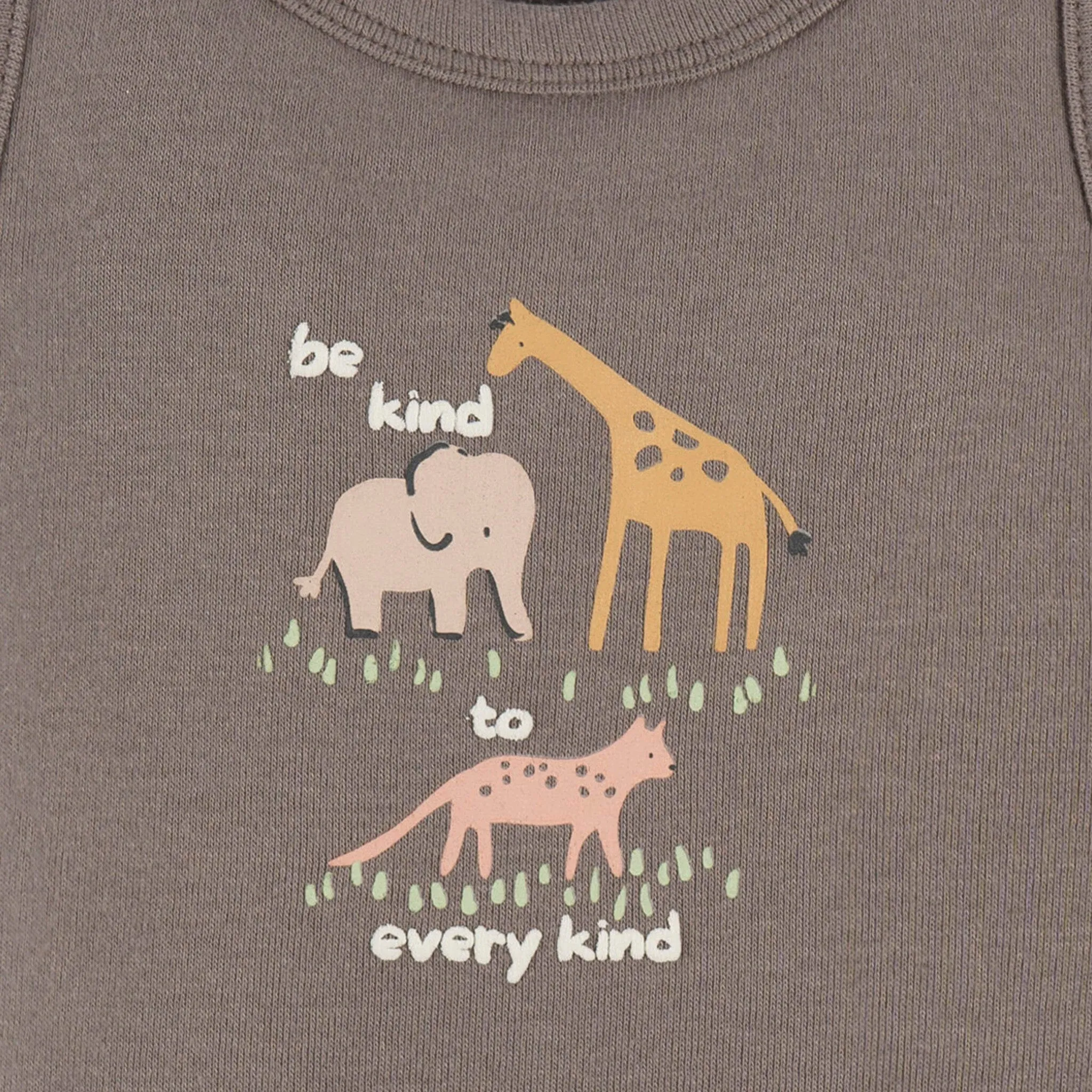4-Pack Baby Neutral Ivory Safari Sleeveless Onesies® Bodysuits