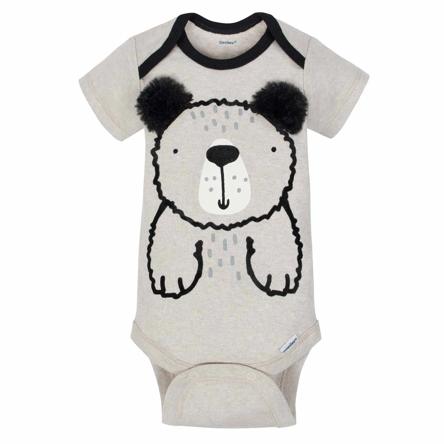 5-Pack Boys Bear Short Sleeve Onesies® Bodysuits