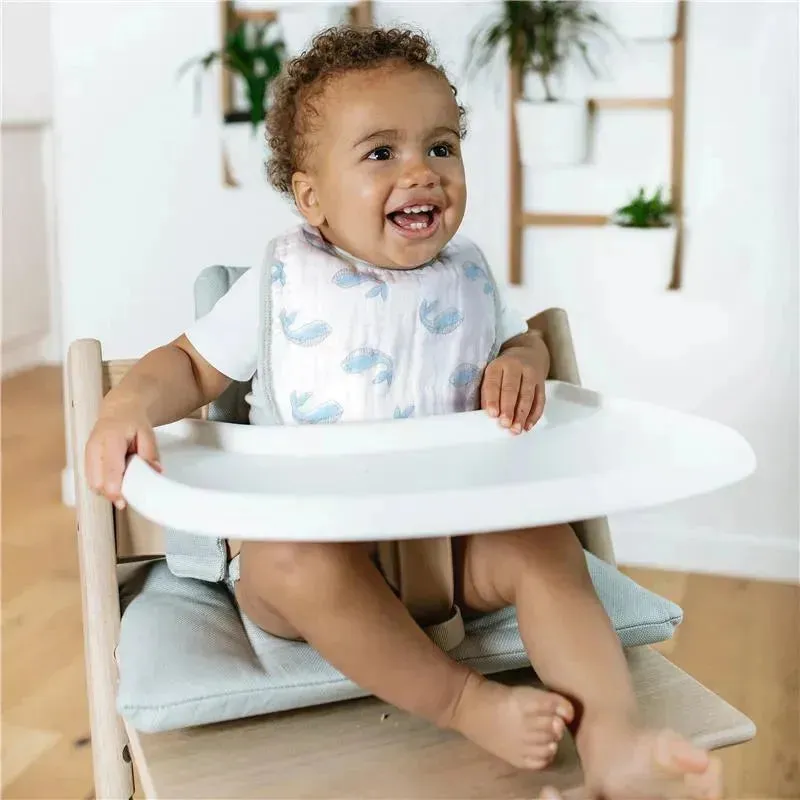 Aden   Anais - 3Pk Cotton Muslin Snap Bib, Natural History