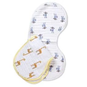 Aden and Anais 2-Pack Classic Burpy Bibs - Jungle Jam