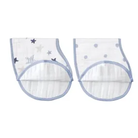 Aden and Anais 2-Pack Classic Burpy Bibs - Rock Star