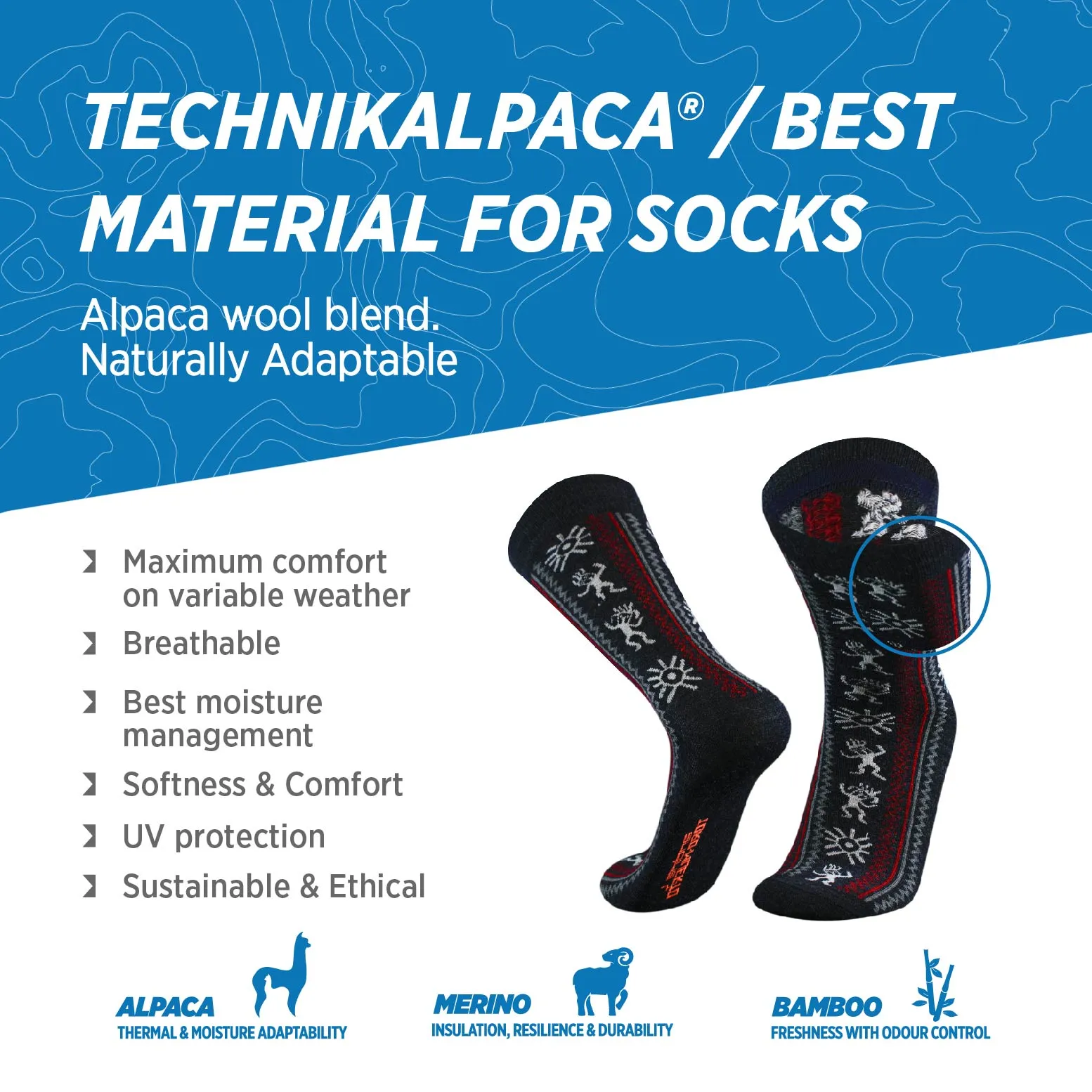 Baby Alpaca Merino Socks Heritage City Socks | Toromuerto