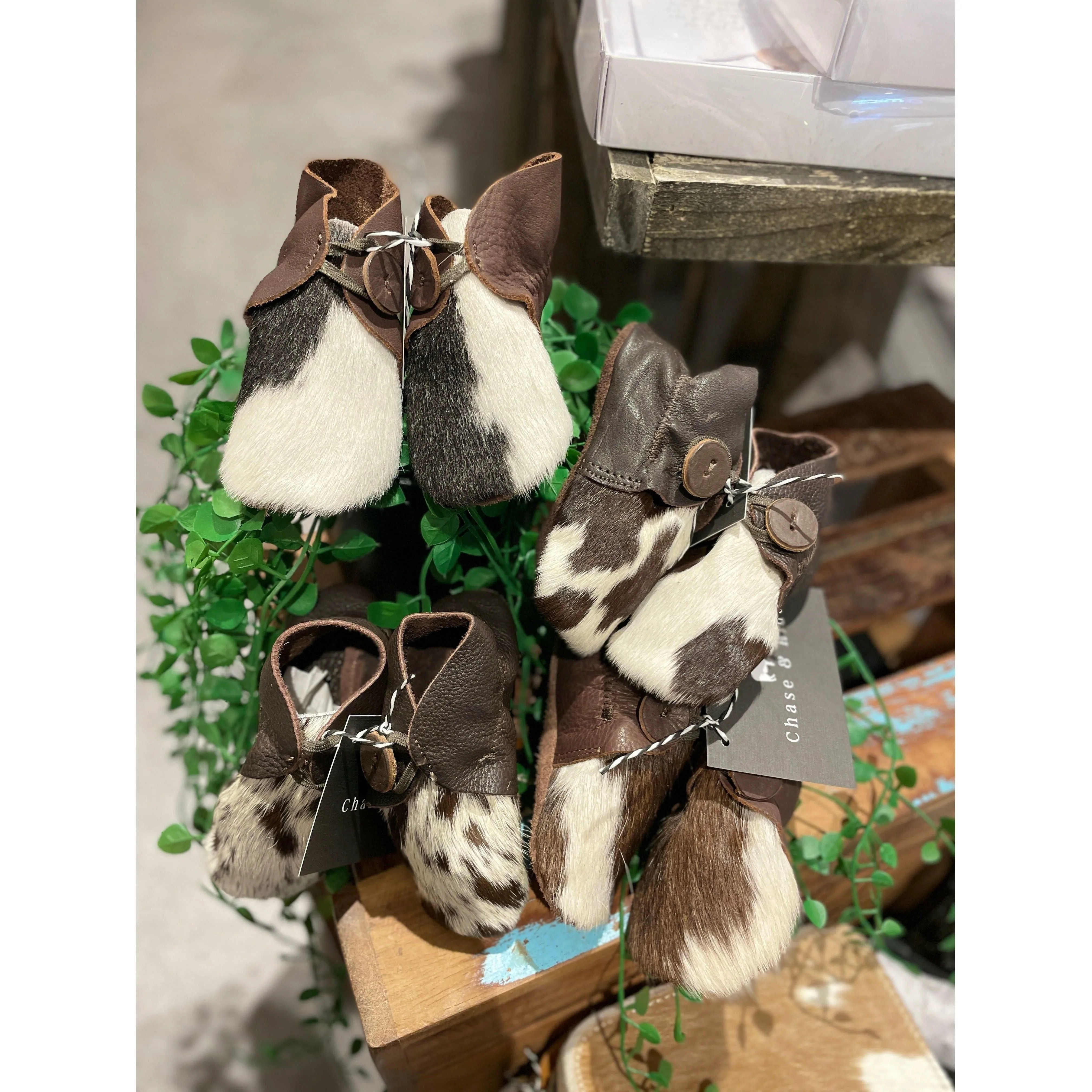 Baby Booties Brown Assorted