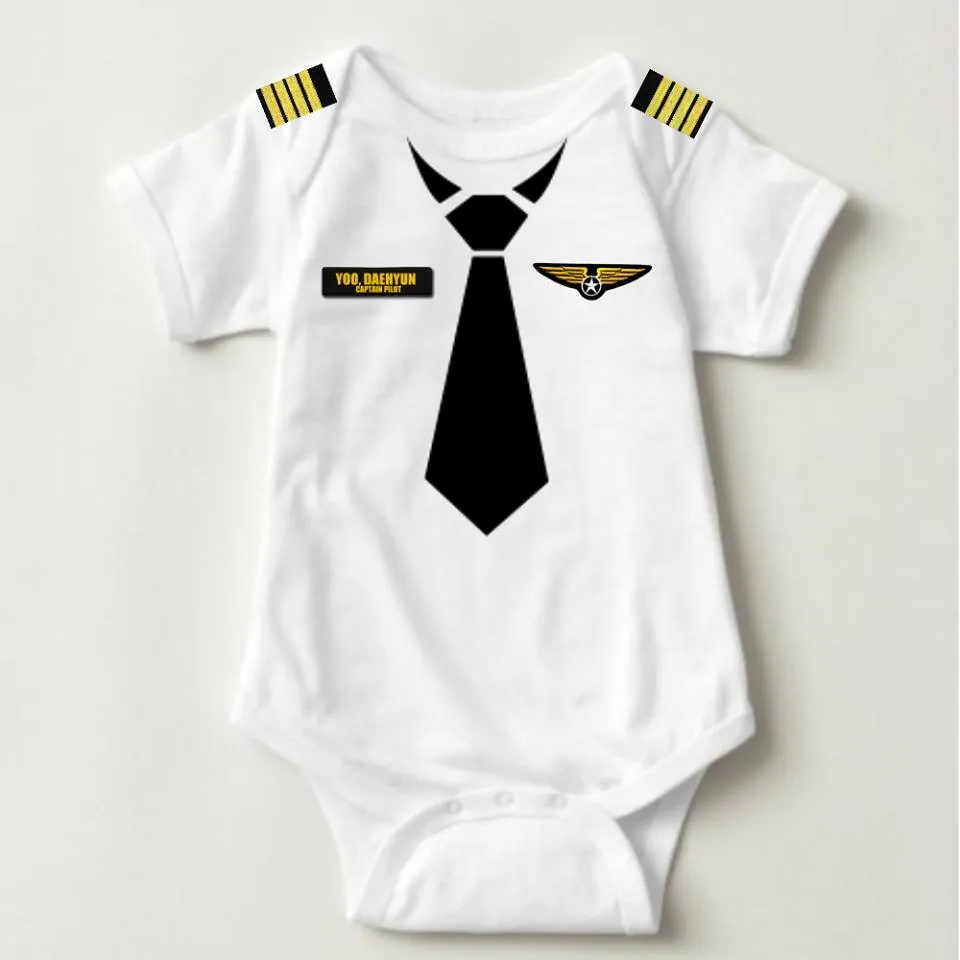 Baby Career Onesies - Pilot with Free Name Badge