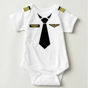 Baby Career Onesies - Pilot with Free Name Badge