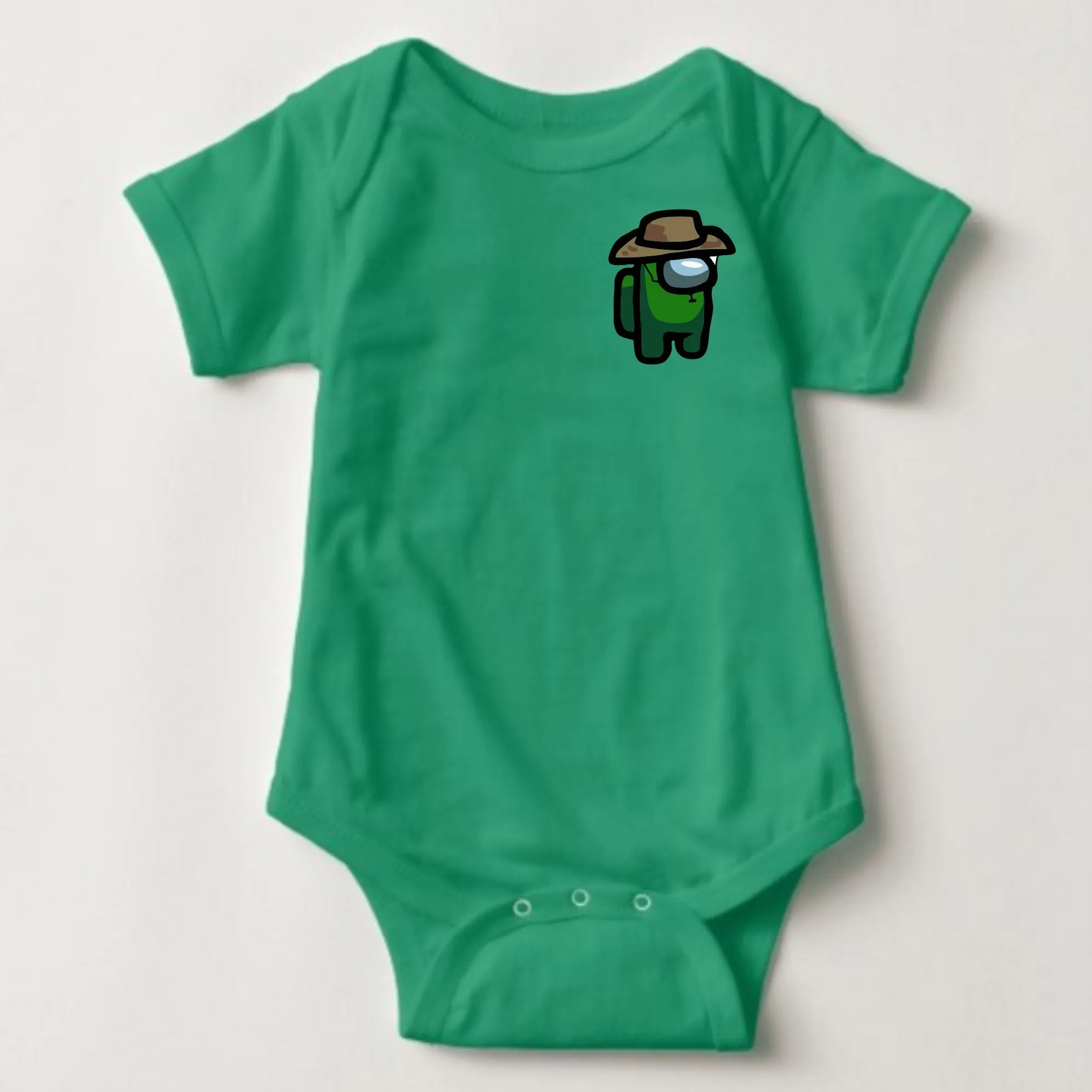 Baby Character Onesies - Among Us Green