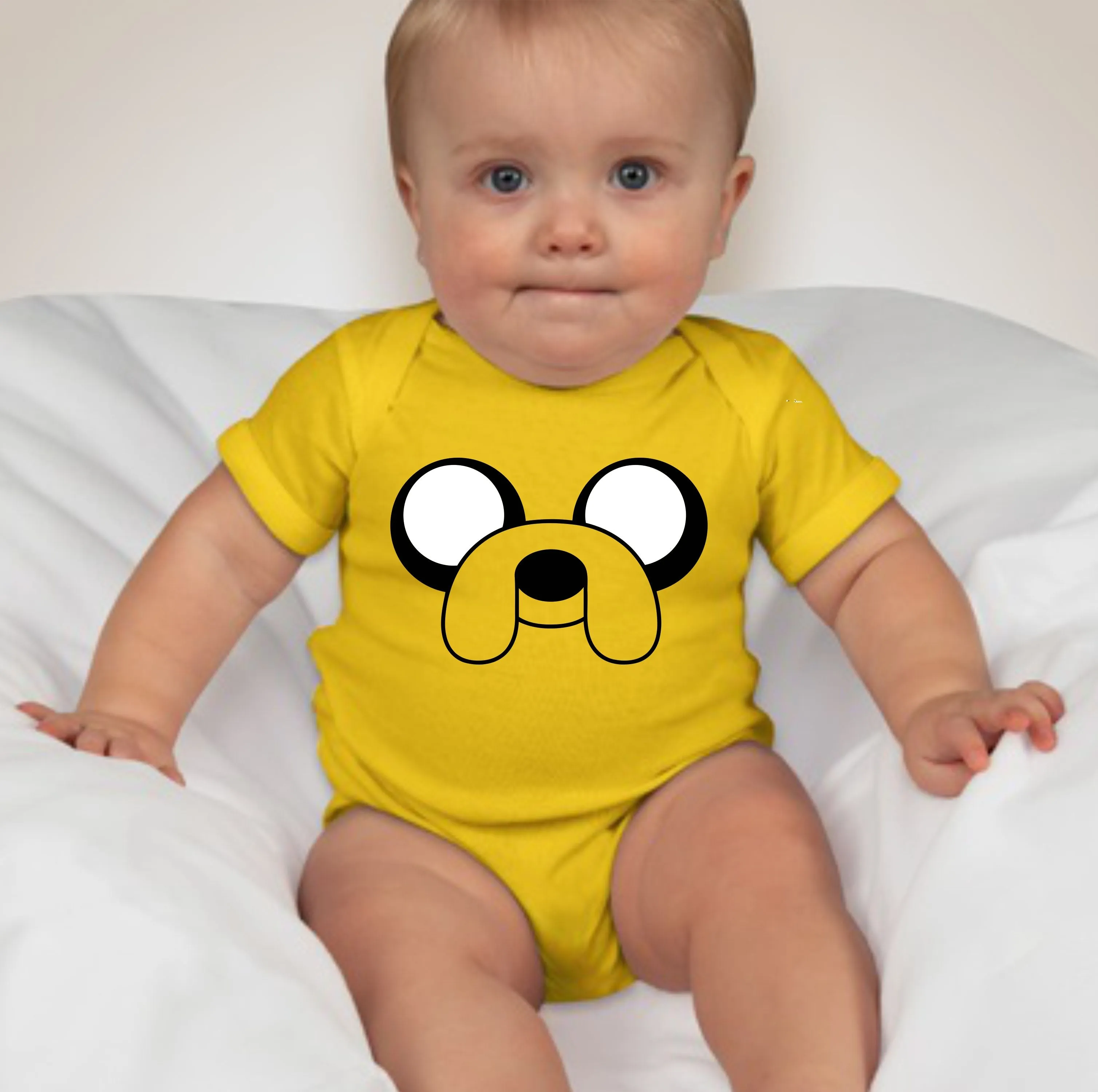 Baby Character Onesies with FREE Name Back Print  - Adventure Time Jake