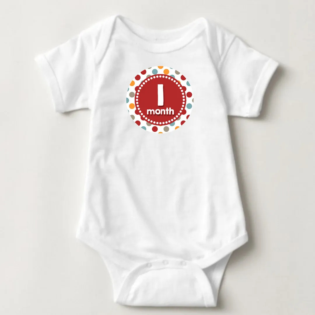 Baby Custom Monthly Onesies - Patterns 7