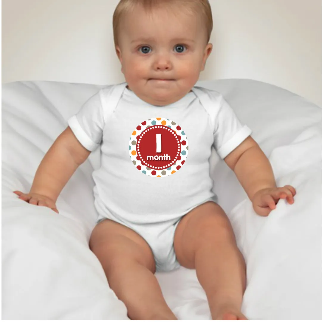 Baby Custom Monthly Onesies - Patterns 7