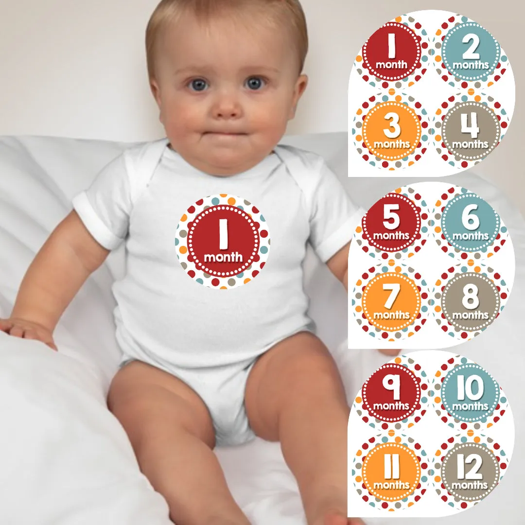 Baby Custom Monthly Onesies - Patterns 7