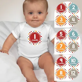 Baby Custom Monthly Onesies - Patterns 7