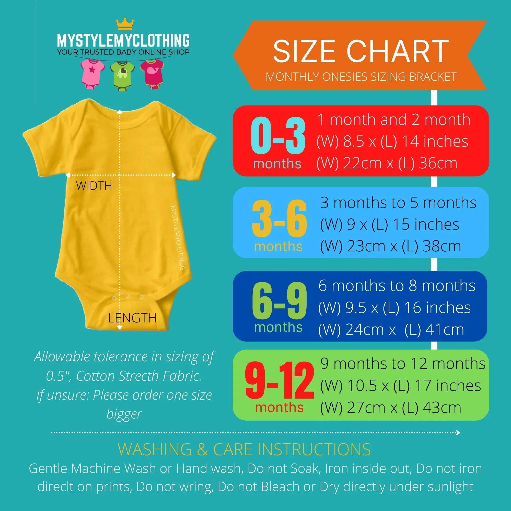 Baby Custom Monthly Onesies - Patterns 7