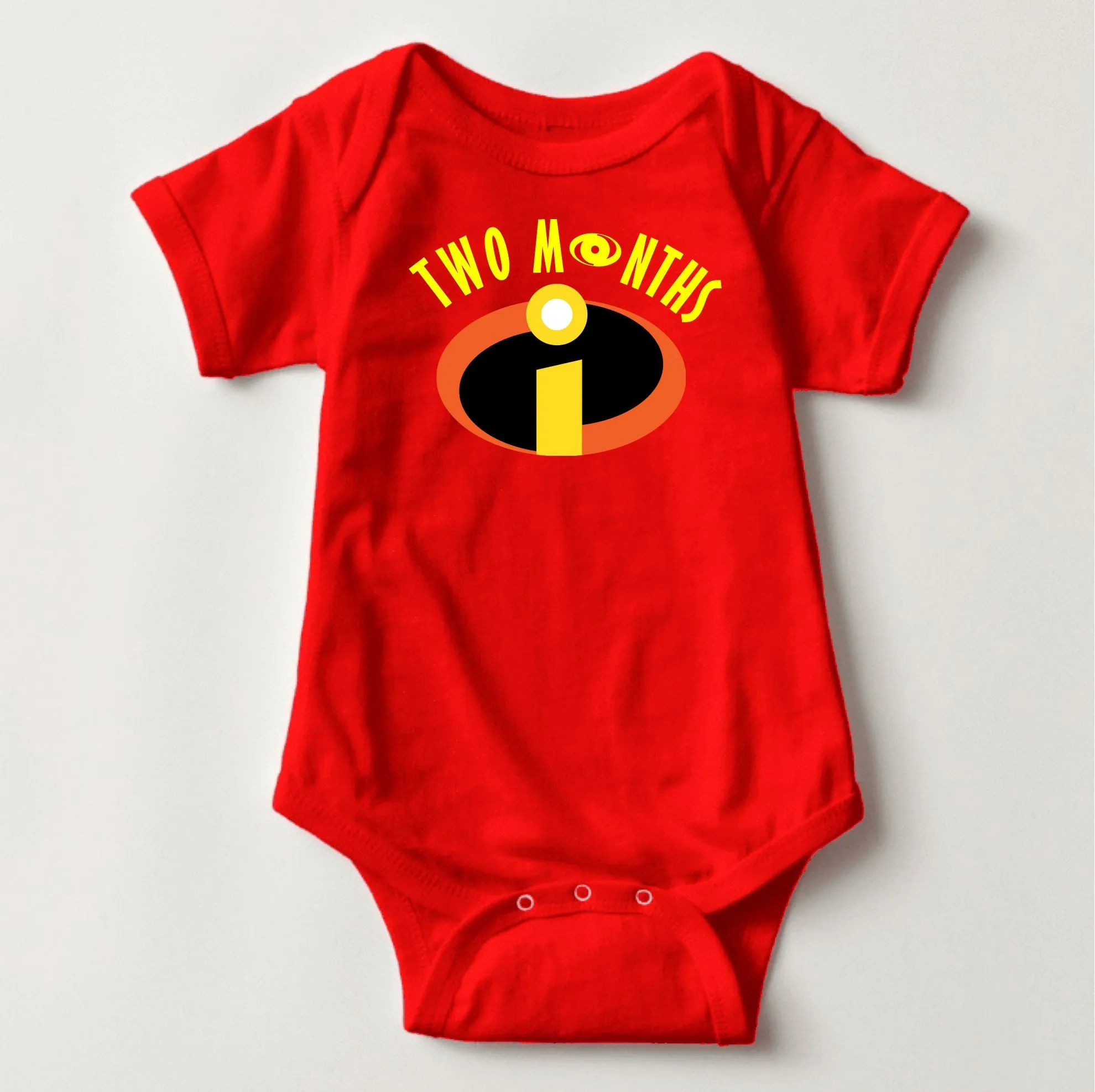 Baby Custom Monthly Onesies - Superheroes Collection