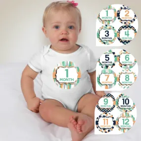 Baby Custom Monthly Onesies - Vintage II