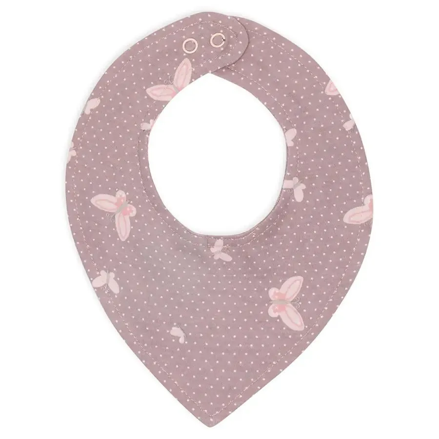 Baby Girl Drool Knitted Bib- Sweet Spring