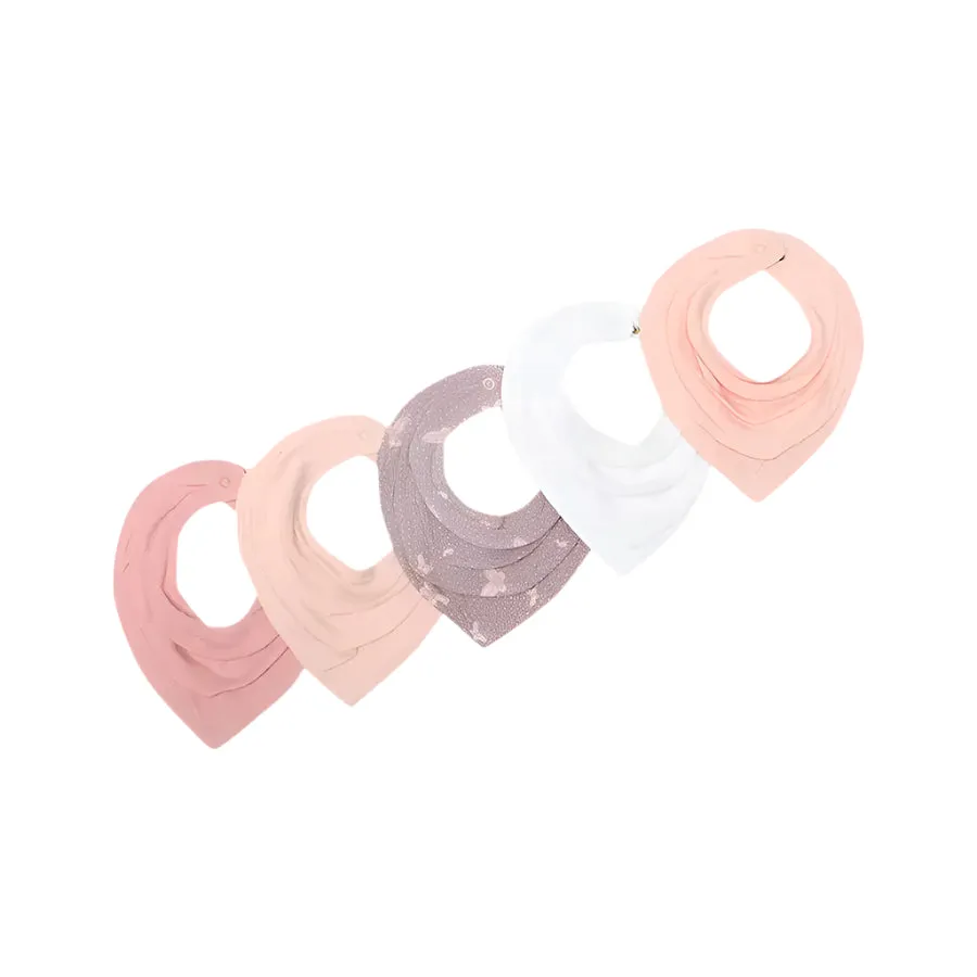 Baby Girl Drool Knitted Bib- Sweet Spring