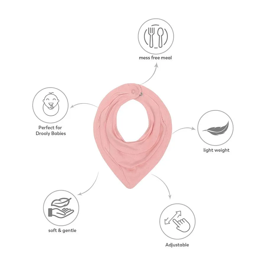 Baby Girl Drool Knitted Bib- Sweet Spring