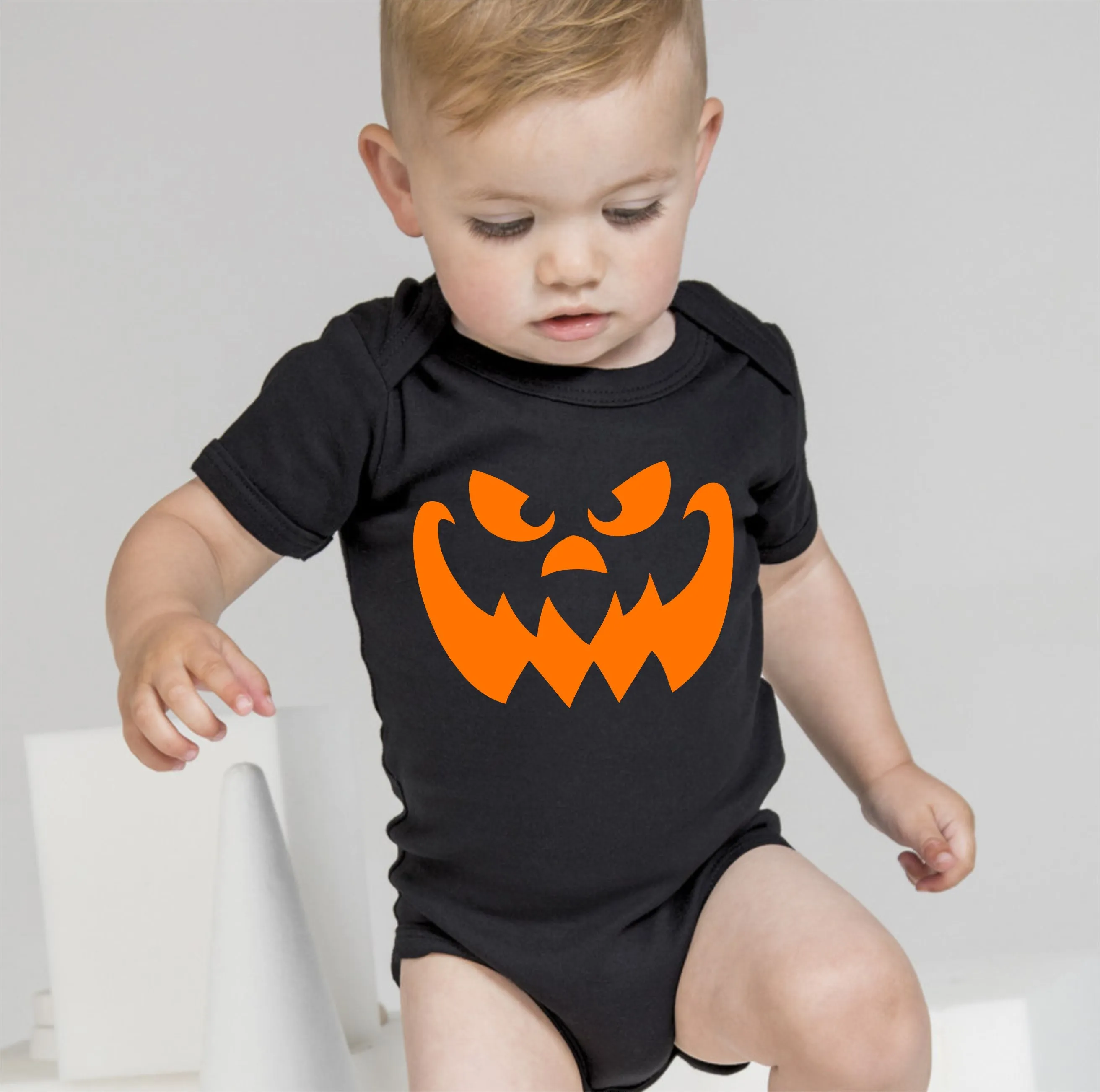 Baby Halloween Onesies - Monster Spooky Face