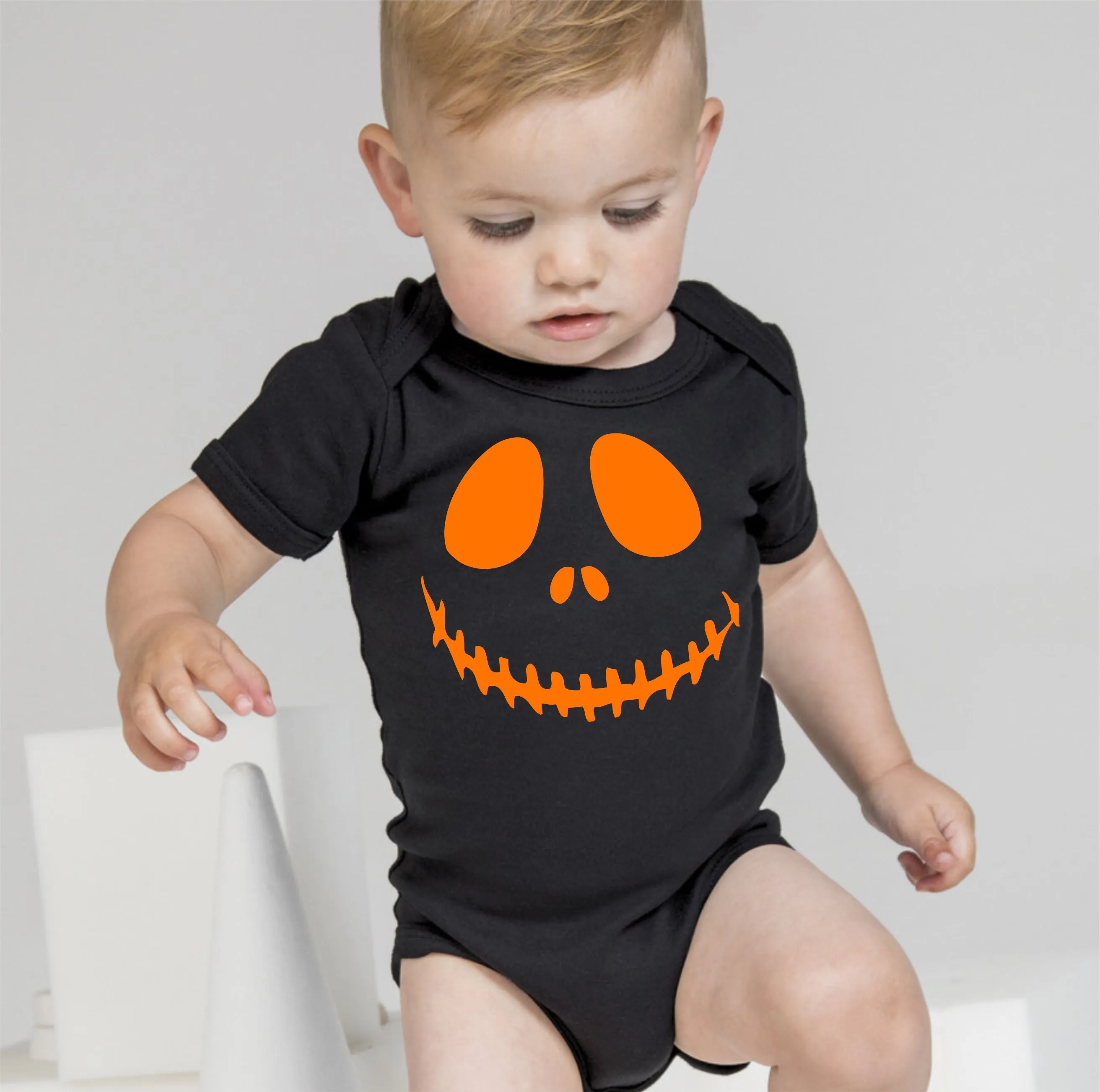 Baby Halloween Onesies - Scary Smiling Skeleton