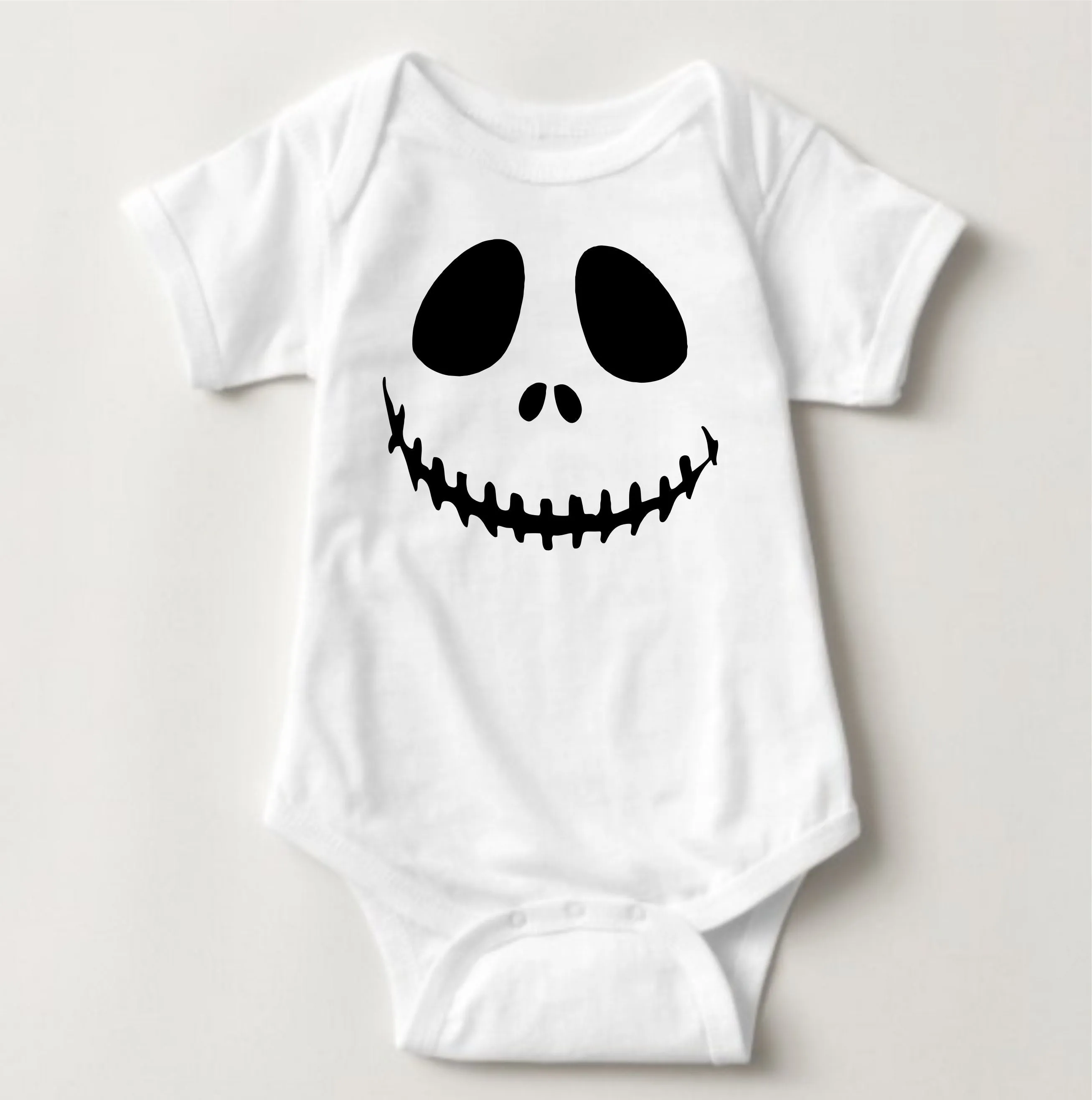 Baby Halloween Onesies - Scary Smiling Skeleton