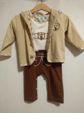 Baby Jacket with Hood matching Lederhosen Onesies