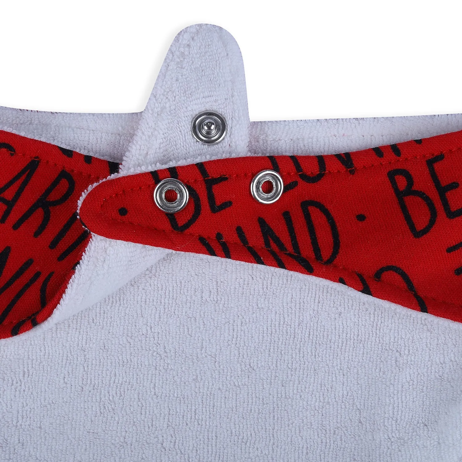 Baby Moo Cute Since Day 1 Cotton 3 Pack Bandana Bibs - Red