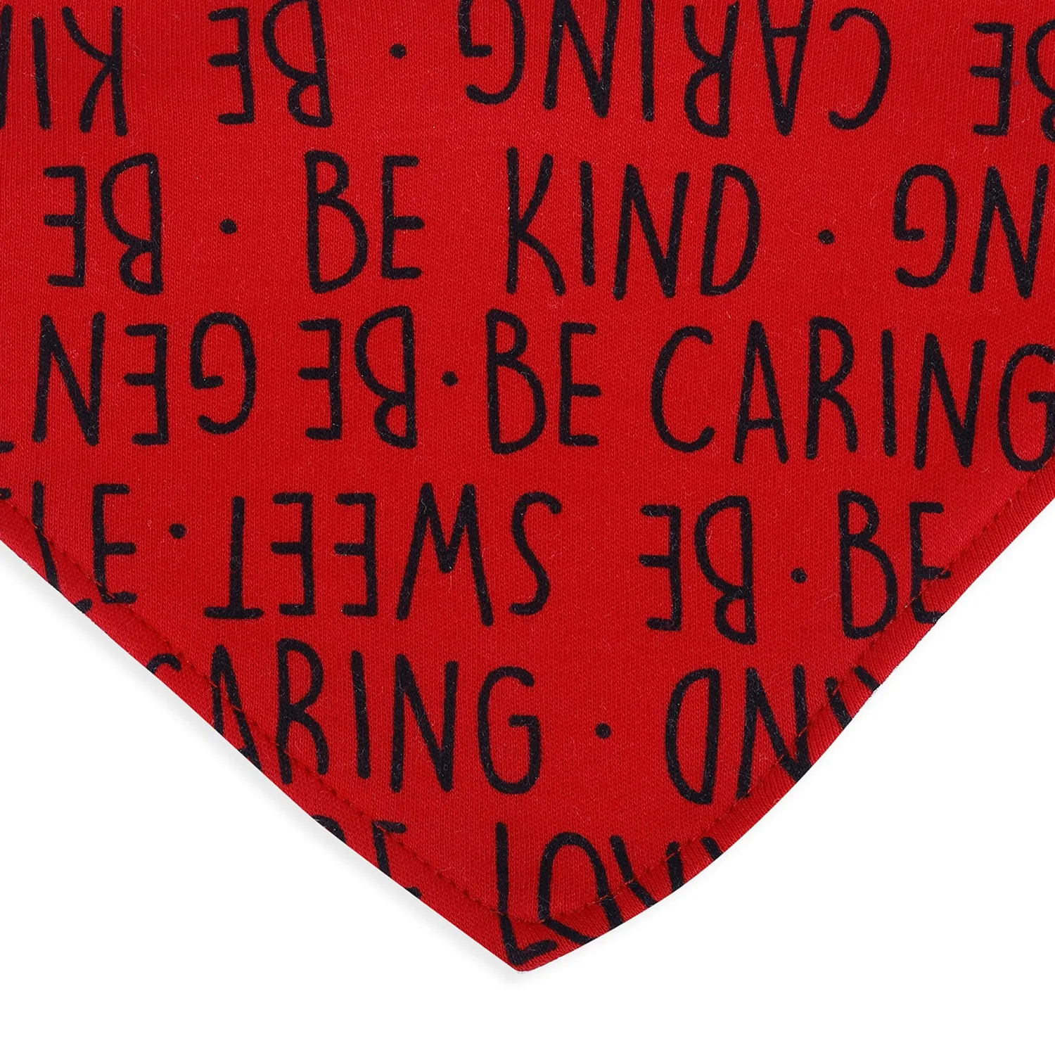 Baby Moo Cute Since Day 1 Cotton 3 Pack Bandana Bibs - Red