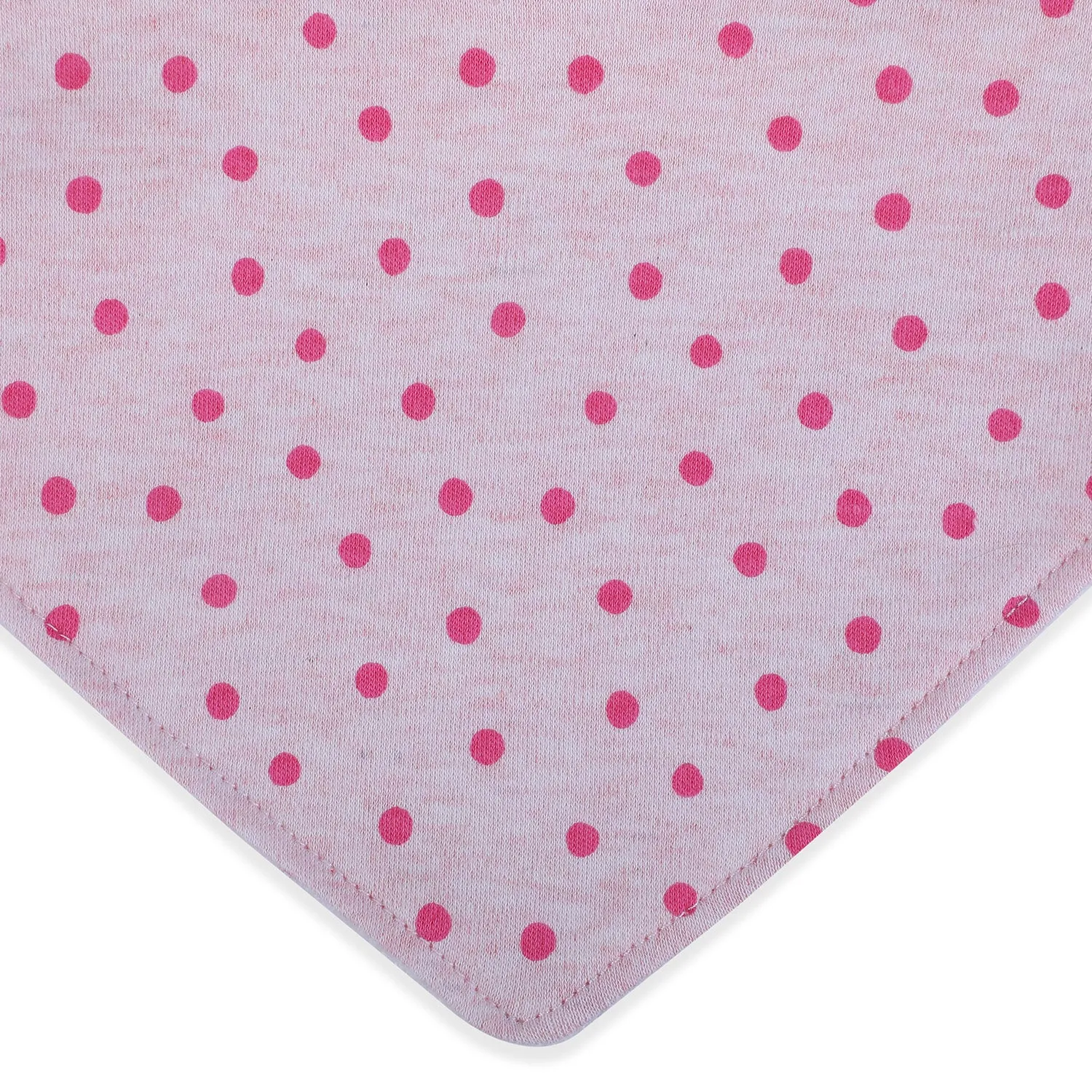 Baby Moo I Got It From My Mama Cotton 3 Pack Bandana Bibs - Pink
