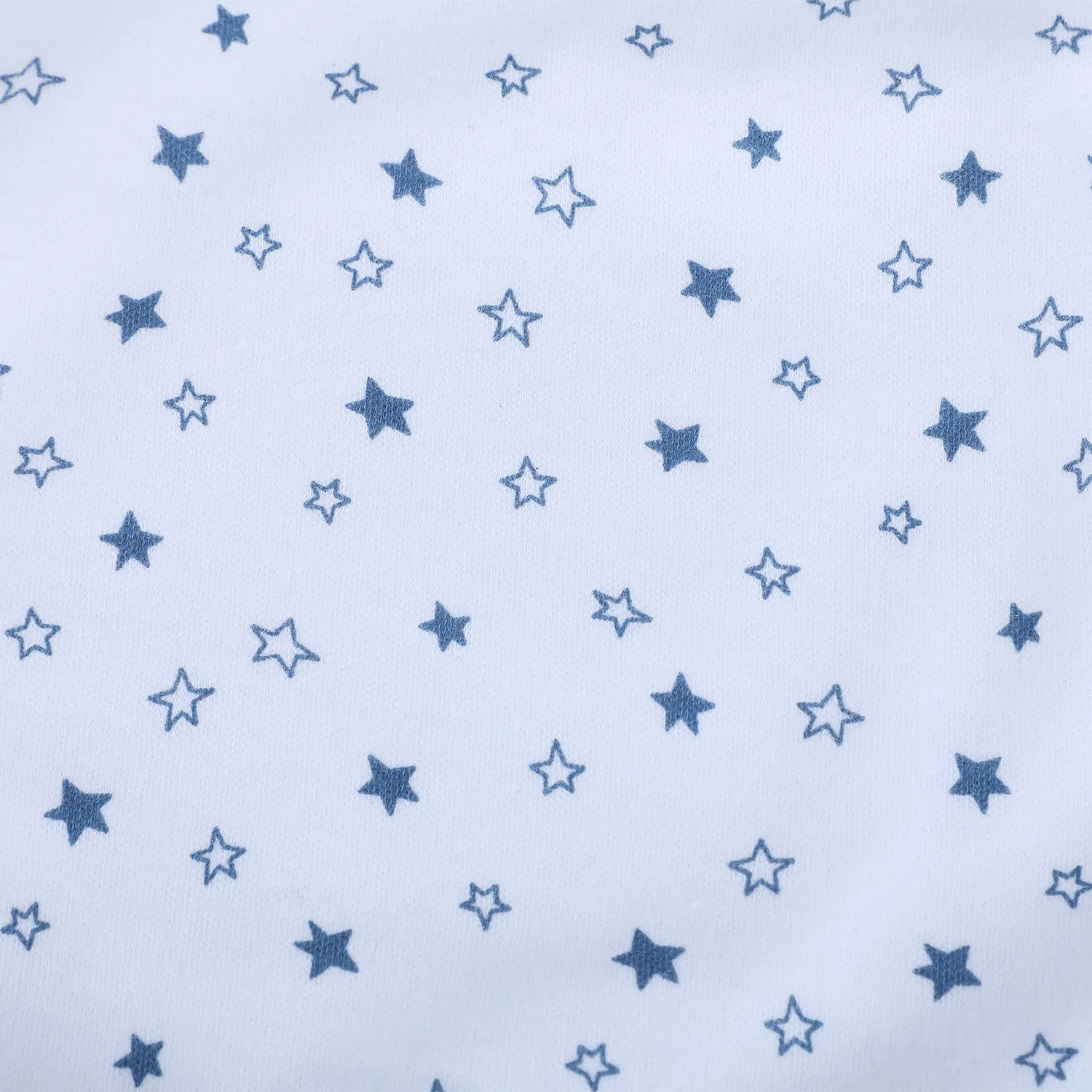 Baby Moo Two Friends Cotton 2 Pack Buttoned Feeding Bibs - Blue