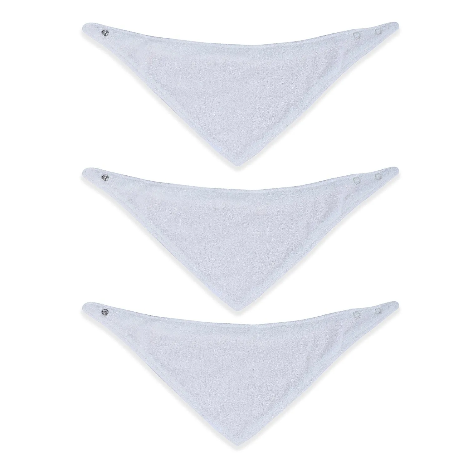 Baby Moo Zoo Animals Cotton 3 Pack Bandana Bibs - Multicolour