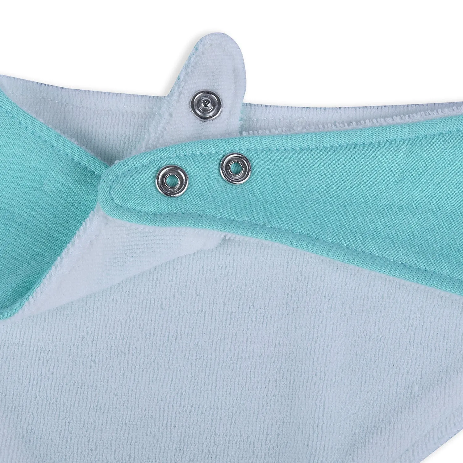 Baby Moo Zoo Animals Cotton 3 Pack Bandana Bibs - Multicolour