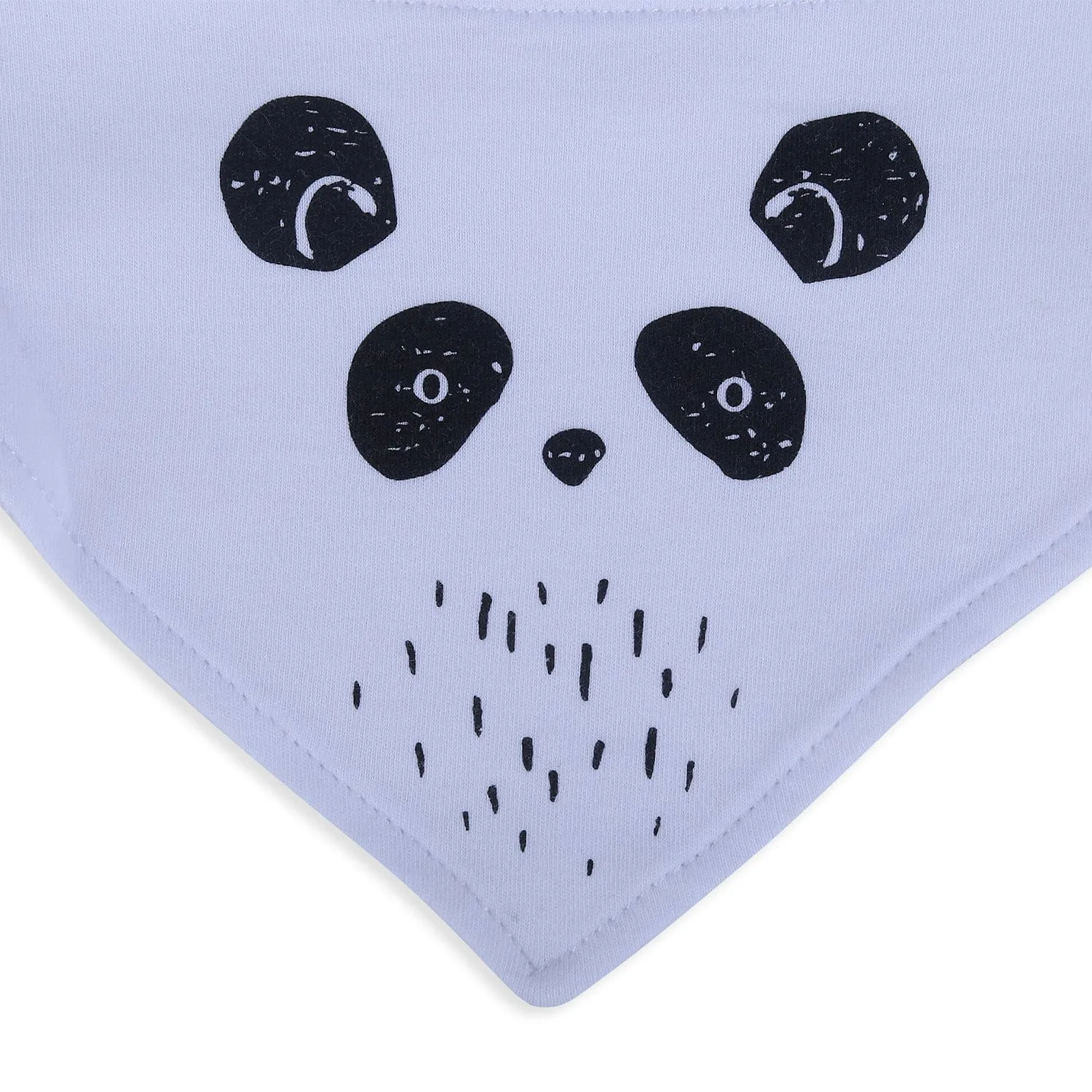 Baby Moo Zoo Animals Cotton 3 Pack Bandana Bibs - Multicolour