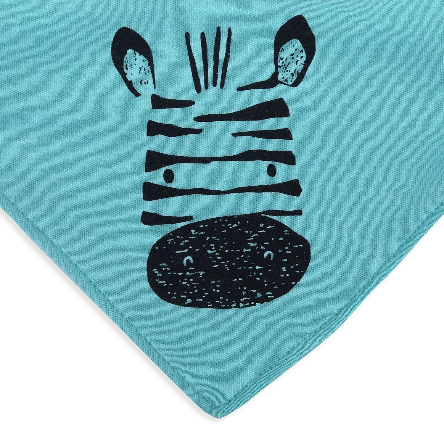 Baby Moo Zoo Animals Cotton 3 Pack Bandana Bibs - Multicolour