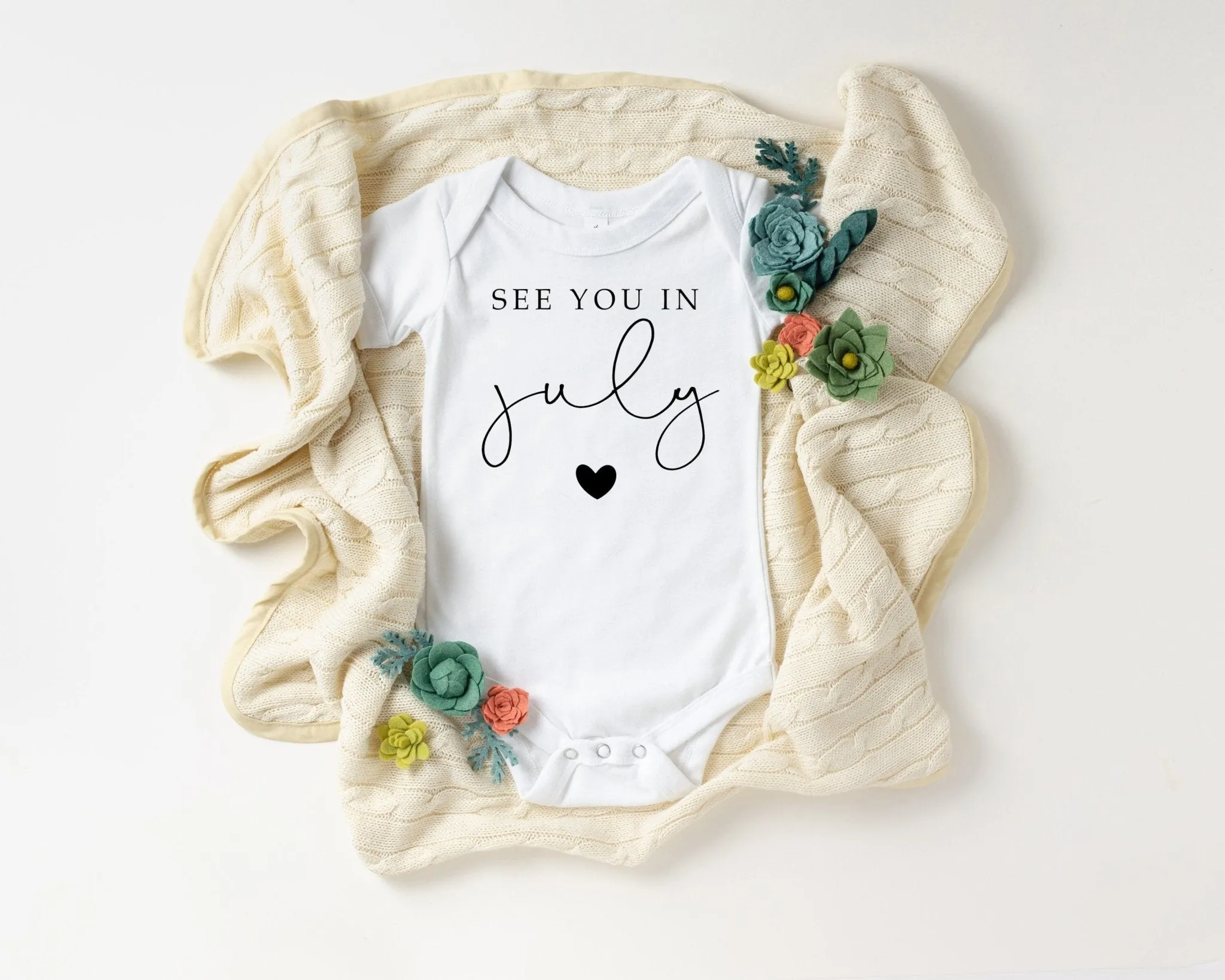 Baby Pregnancy Announcement Month Baby Onesie®
