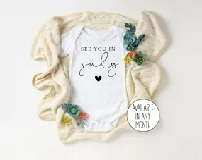 Baby Pregnancy Announcement Month Baby Onesie®