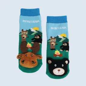 Baby Socks Montana Campfire Blue