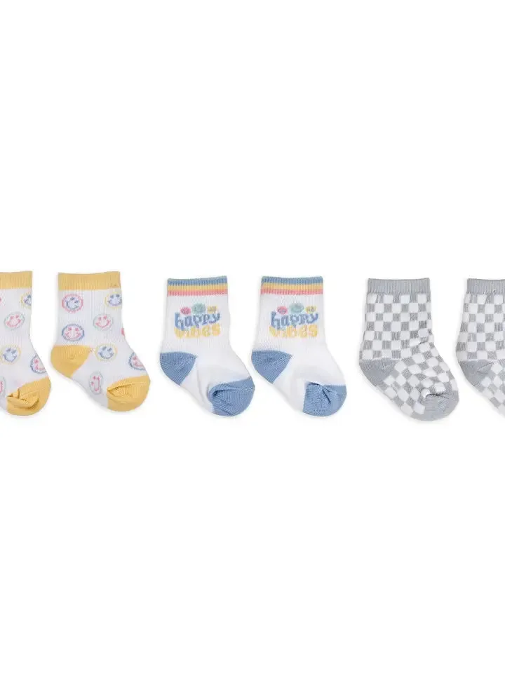 Baby Socks Trio Happy Vibes