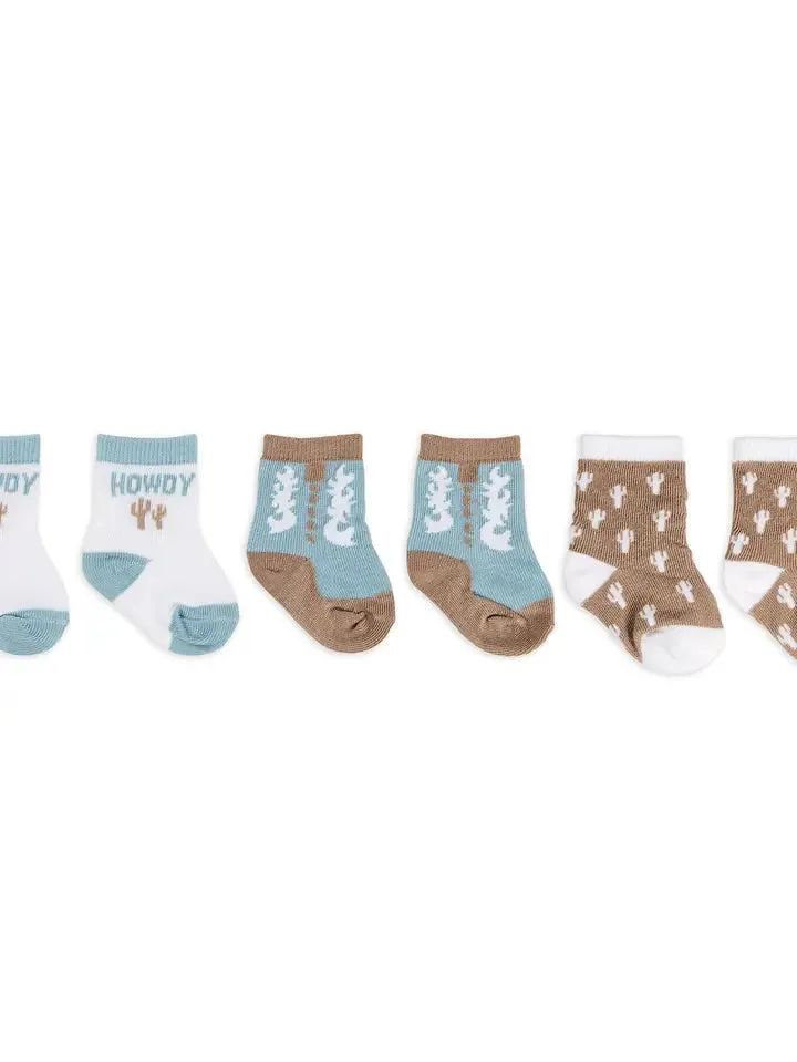 Baby Socks Trio Howdy Partner