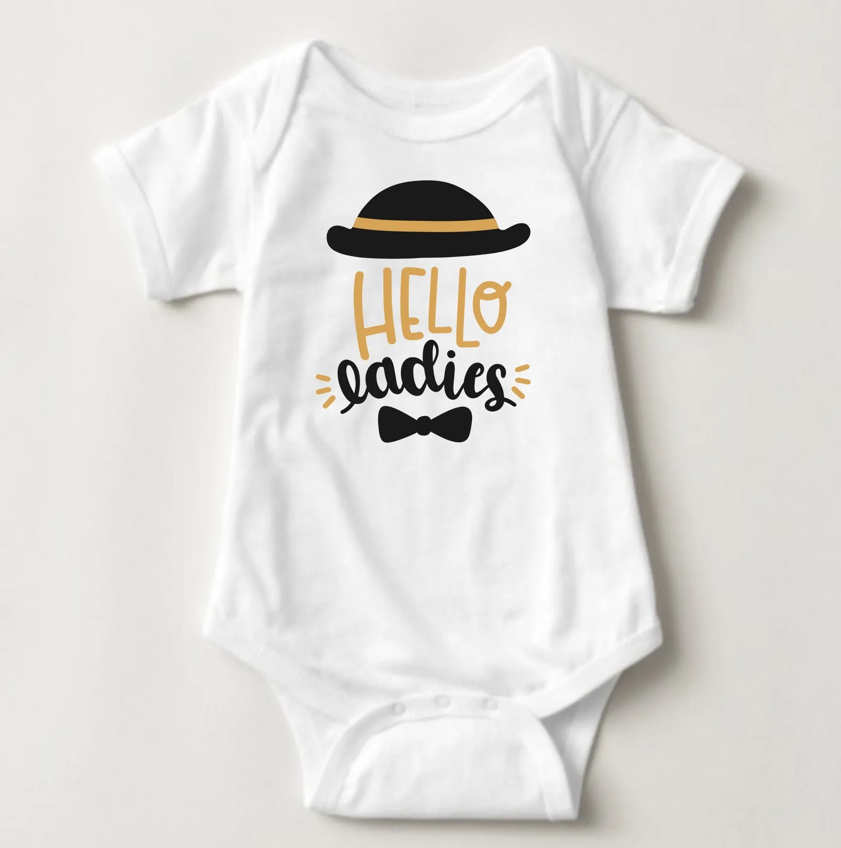 Baby Statement Onesies - Hello Ladies