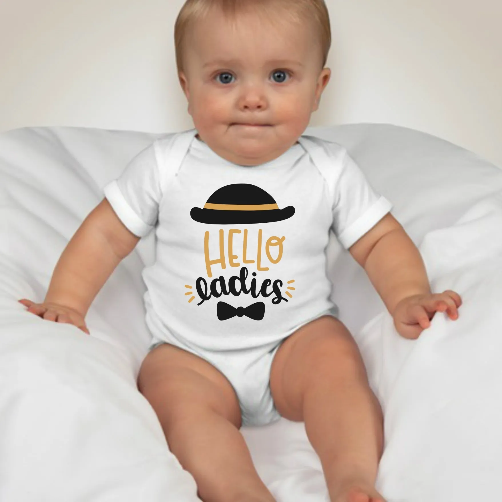 Baby Statement Onesies - Hello Ladies